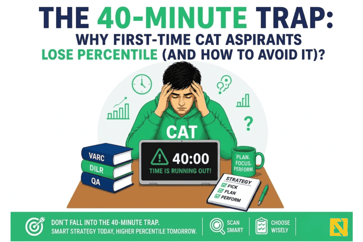 The 40-Minute Trap: Why First-Time CAT Aspirants Lose Percentile (and How to Avoid It)?