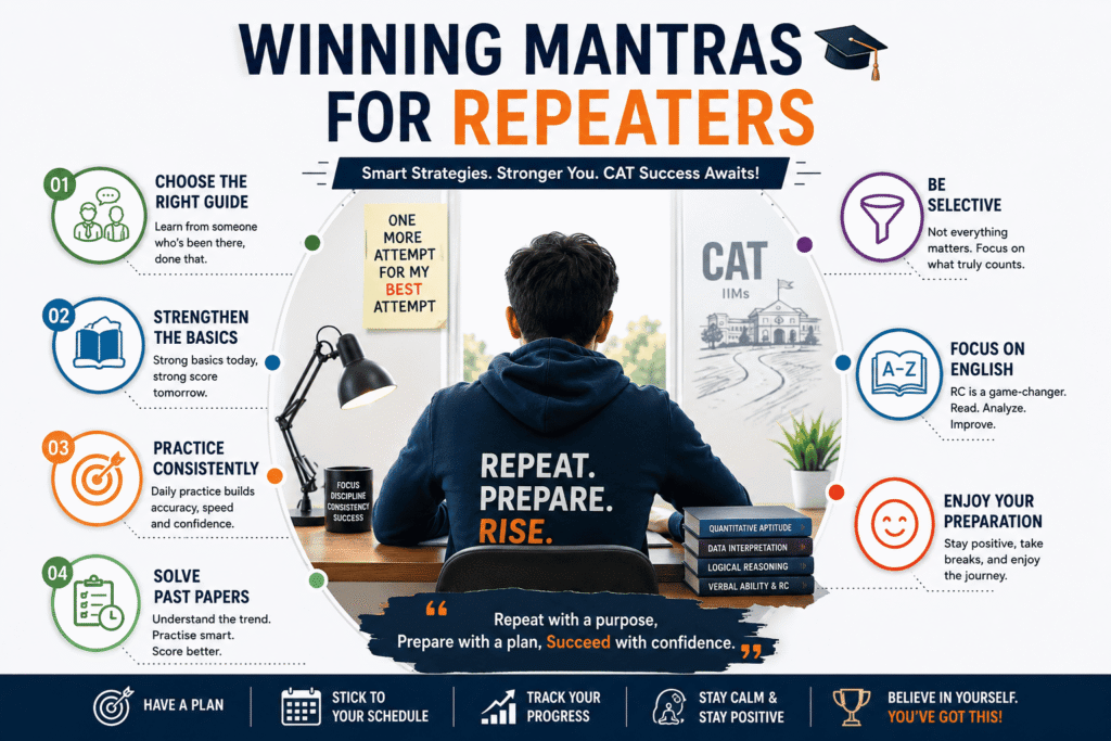 Winning mantra for CAT exam repeaters 